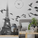 Papel Mural, Papel Pintado, Wallpaper, Mural, Empavonados, Vinilico Autoadhesivo para muros de la marca The Wall, diseño de tendencia Paris