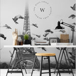 Papel Mural, Papel Pintado, Wallpaper, Mural, Empavonados, Vinilico Autoadhesivo para muros de la marca The Wall, diseño de tendencia Paris