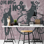  The Wall, diseño de tendencia Pink Graffity