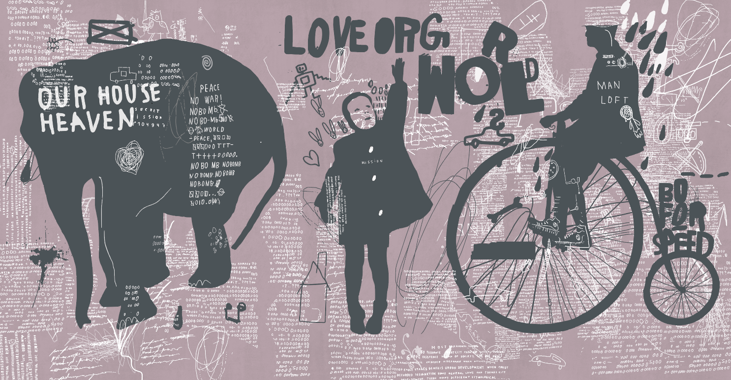  The Wall, diseño de tendencia Pink Graffity