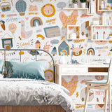 Papel Mural y Vinilico Autoadhesivo para muros de la marca The Wall, diseño de tendencia Popurri