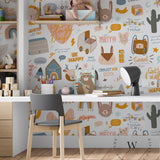 Papel Mural y Vinilico Autoadhesivo para muros de la marca The Wall, diseño de tendencia Popurri
