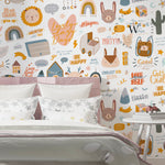 Papel Mural y Vinilico Autoadhesivo para muros de la marca The Wall, diseño de tendencia Popurri