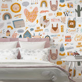 Papel Mural y Vinilico Autoadhesivo para muros de la marca The Wall, diseño de tendencia Popurri