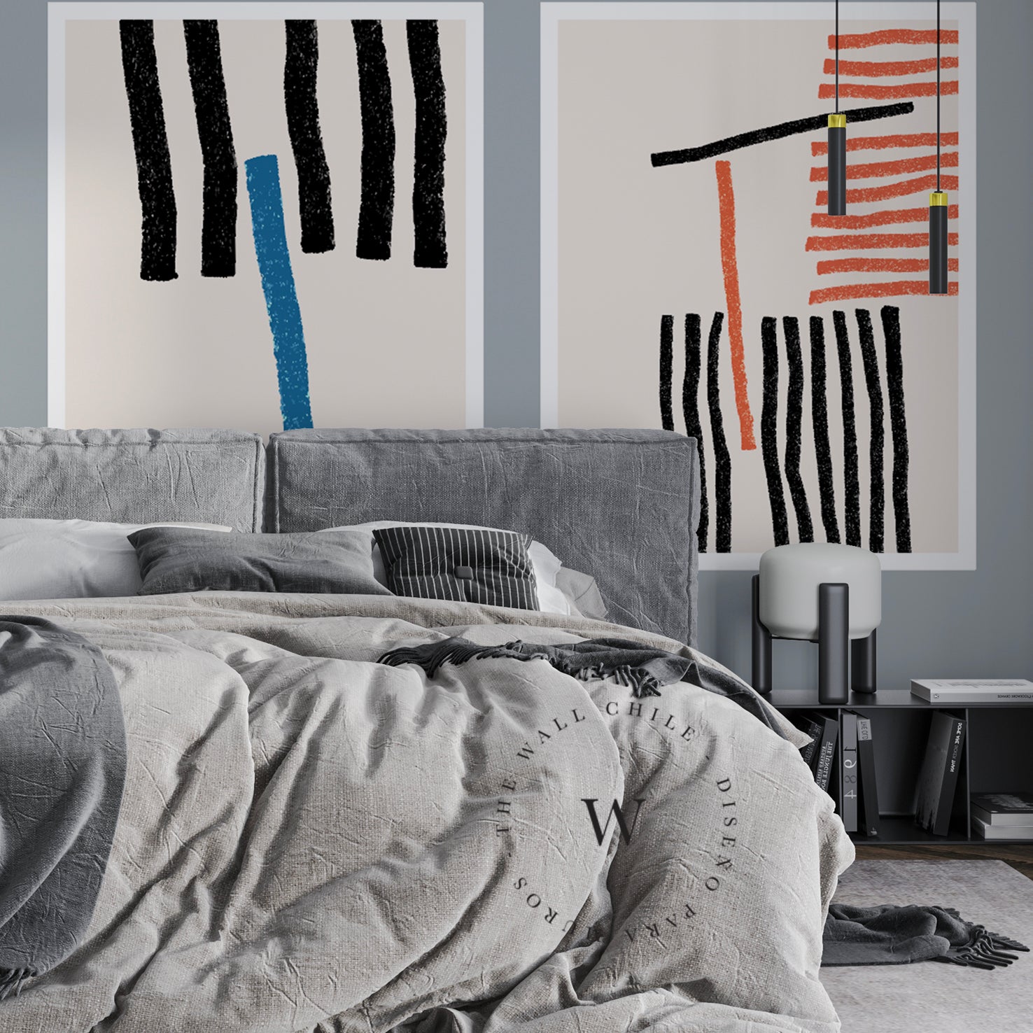 Papel Mural, Papel Pintado, Wallpaper, Mural, Empavonados, Vinilico Autoadhesivo para muros de la marca The Wall, diseño de tendencia Posters