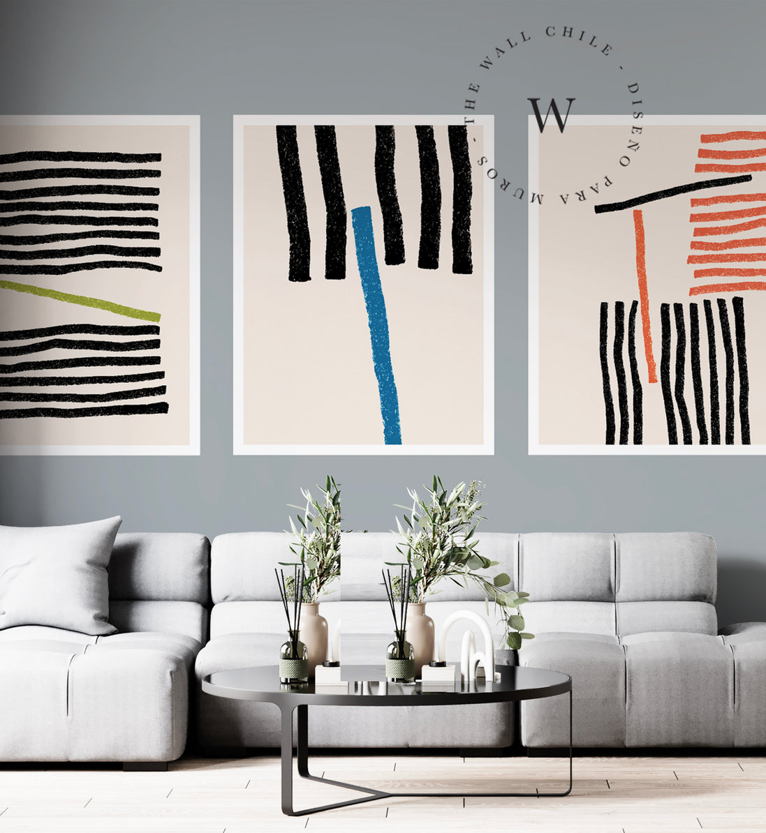 Papel Mural, Papel Pintado, Wallpaper, Mural, Empavonados, Vinilico Autoadhesivo para muros de la marca The Wall, diseño de tendencia Posters