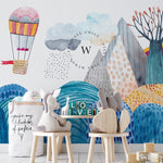 Papel Mural y Vinilico Autoadhesivo para muros de la marca The Wall, diseño de tendencia Seascape