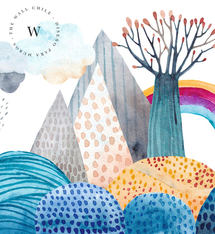Papel Mural y Vinilico Autoadhesivo para muros de la marca The Wall, diseño de tendencia Seascape