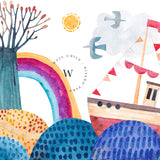 Papel Mural y Vinilico Autoadhesivo para muros de la marca The Wall, diseño de tendencia Seascape