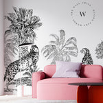 Papel Mural, Papel Pintado, Wallpaper, Mural, Empavonados, Vinilico Autoadhesivo para muros de la marca The Wall, diseño de tendencia Sketch Chita