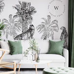 Papel Mural, Papel Pintado, Wallpaper, Mural, Empavonados, Vinilico Autoadhesivo para muros de la marca The Wall, diseño de tendencia Sketch Chita