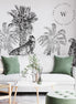 Papel Mural, Papel Pintado, Wallpaper, Mural, Empavonados, Vinilico Autoadhesivo para muros de la marca The Wall, diseño de tendencia Sketch Chita