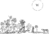 Papel Mural, Papel Pintado, Wallpaper, Mural, Empavonados, Vinilico Autoadhesivo para muros de la marca The Wall, diseño de tendencia Sketch Chita