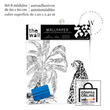 Papel Mural, Papel Pintado, Wallpaper, Mural, Empavonados, Vinilico Autoadhesivo para muros de la marca The Wall, diseño de tendencia Sketch Chita
