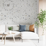 Papel Mural, Papel Pintado, Wallpaper, Mural, Empavonados, Vinilico Autoadhesivo para muros de la marca The Wall, diseño de tendencia Soft Terrazzo Beige