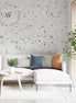 Papel Mural, Papel Pintado, Wallpaper, Mural, Empavonados, Vinilico Autoadhesivo para muros de la marca The Wall, diseño de tendencia Soft Terrazzo Beige