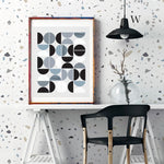 Papel Mural, Papel Pintado, Wallpaper, Mural, Empavonados, Vinilico Autoadhesivo para muros de la marca The Wall, diseño de tendencia Soft Terrazzo Beige