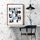 Papel Mural, Papel Pintado, Wallpaper, Mural, Empavonados, Vinilico Autoadhesivo para muros de la marca The Wall, diseño de tendencia Soft Terrazzo Beige