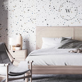 Papel Mural, Papel Pintado, Wallpaper, Mural, Empavonados, Vinilico Autoadhesivo para muros de la marca The Wall, diseño de tendencia Soft Terrazzo Beige
