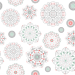 Papel Mural y Vinilico Autoadhesivo para muros de la marca The Wall, diseño de tendencia Soft Mandala