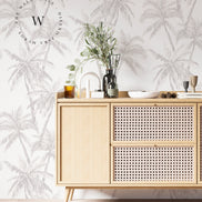 Papel Mural, Papel Pintado, Wallpaper, Mural, Empavonados, Vinilico Autoadhesivo para muros de la marca The Wall, diseño de tendencia Soft Palm