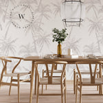 Papel Mural, Papel Pintado, Wallpaper, Mural, Empavonados, Vinilico Autoadhesivo para muros de la marca The Wall, diseño de tendencia Soft Palm