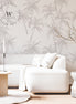 Papel Mural, Papel Pintado, Wallpaper, Mural, Empavonados, Vinilico Autoadhesivo para muros de la marca The Wall, diseño de tendencia Soft Palm