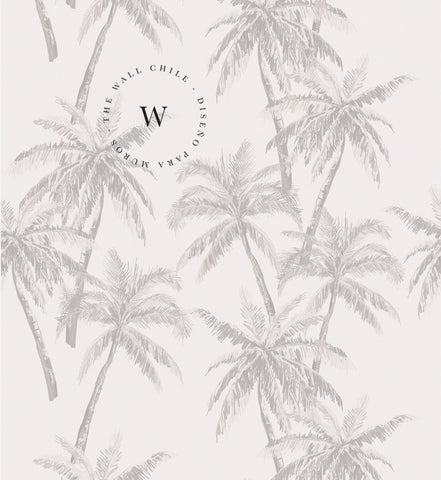 Papel Mural, Papel Pintado, Wallpaper, Mural, Empavonados, Vinilico Autoadhesivo para muros de la marca The Wall, diseño de tendencia Soft Palm