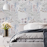 Papel Mural, Papel Pintado, Wallpaper, Mural, Empavonados, Vinilico Autoadhesivo para muros de la marca The Wall, diseño de tendencia Soft Protea