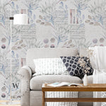 Papel Mural, Papel Pintado, Wallpaper, Mural, Empavonados, Vinilico Autoadhesivo para muros de la marca The Wall, diseño de tendencia Soft Protea