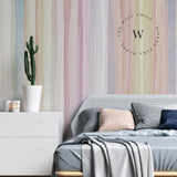 Papel Mural, Papel Pintado, Wallpaper, Mural, Empavonados, Vinilico Autoadhesivo para muros de la marca The Wall, diseño de tendencia Soft Rainbow