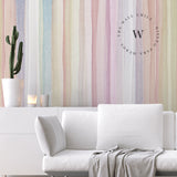 Papel Mural, Papel Pintado, Wallpaper, Mural, Empavonados, Vinilico Autoadhesivo para muros de la marca The Wall, diseño de tendencia Soft Rainbow
