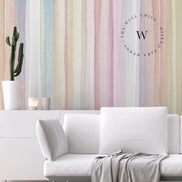 Papel Mural, Papel Pintado, Wallpaper, Mural, Empavonados, Vinilico Autoadhesivo para muros de la marca The Wall, diseño de tendencia Soft Rainbow