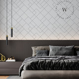 Papel Mural y Vinilico Autoadhesivo para muros de la marca The Wall, diseño de tendencia Square