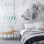 Papel Mural, Papel Pintado, Wallpaper, Mural, Empavonados, Vinilico Autoadhesivo para muros de la marca The Wall, diseño de tendencia Strong Lion