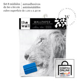 Papel Mural, Papel Pintado, Wallpaper, Mural, Empavonados, Vinilico Autoadhesivo para muros de la marca The Wall, diseño de tendencia Strong Lion