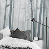  Papel Mural, Papel Pintado, Empavonados, Vinilico Autoadhesivo para muros de la marca The Wall, diseño de tendencia The Forest