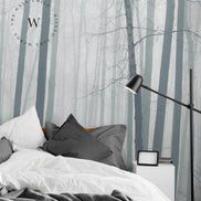  Papel Mural, Papel Pintado, Empavonados, Vinilico Autoadhesivo para muros de la marca The Wall, diseño de tendencia The Forest