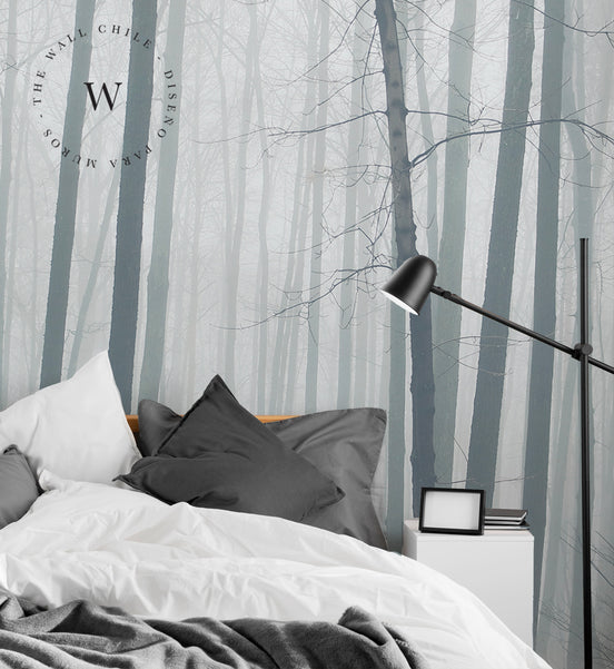  Papel Mural, Papel Pintado, Empavonados, Vinilico Autoadhesivo para muros de la marca The Wall, diseño de tendencia The Forest