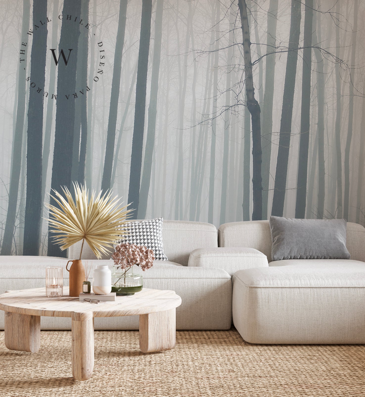  Papel Mural, Papel Pintado, Empavonados, Vinilico Autoadhesivo para muros de la marca The Wall, diseño de tendencia The Forest