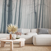  Papel Mural, Papel Pintado, Empavonados, Vinilico Autoadhesivo para muros de la marca The Wall, diseño de tendencia The Forest