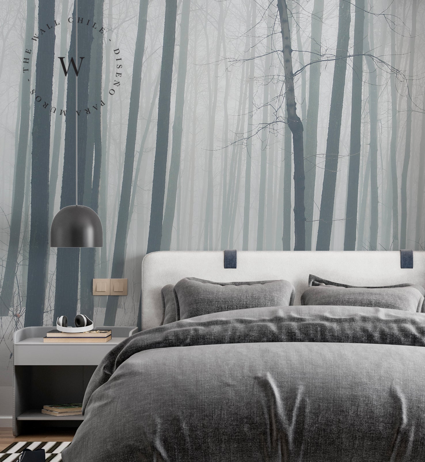  Papel Mural, Papel Pintado, Empavonados, Vinilico Autoadhesivo para muros de la marca The Wall, diseño de tendencia The Forest