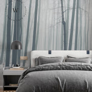  Papel Mural, Papel Pintado, Empavonados, Vinilico Autoadhesivo para muros de la marca The Wall, diseño de tendencia The Forest