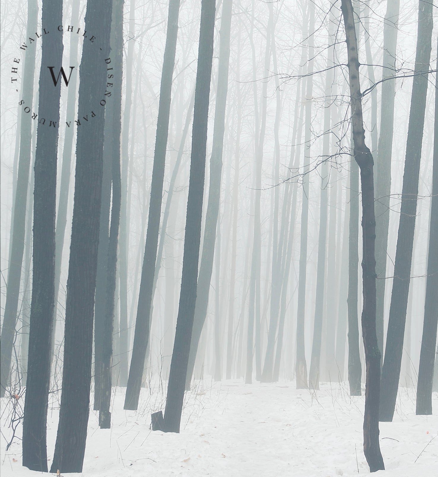  Papel Mural, Papel Pintado, Empavonados, Vinilico Autoadhesivo para muros de la marca The Wall, diseño de tendencia The Forest