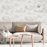 Toile de Jouy Farm Beige