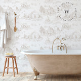 Toile de Jouy Farm Beige