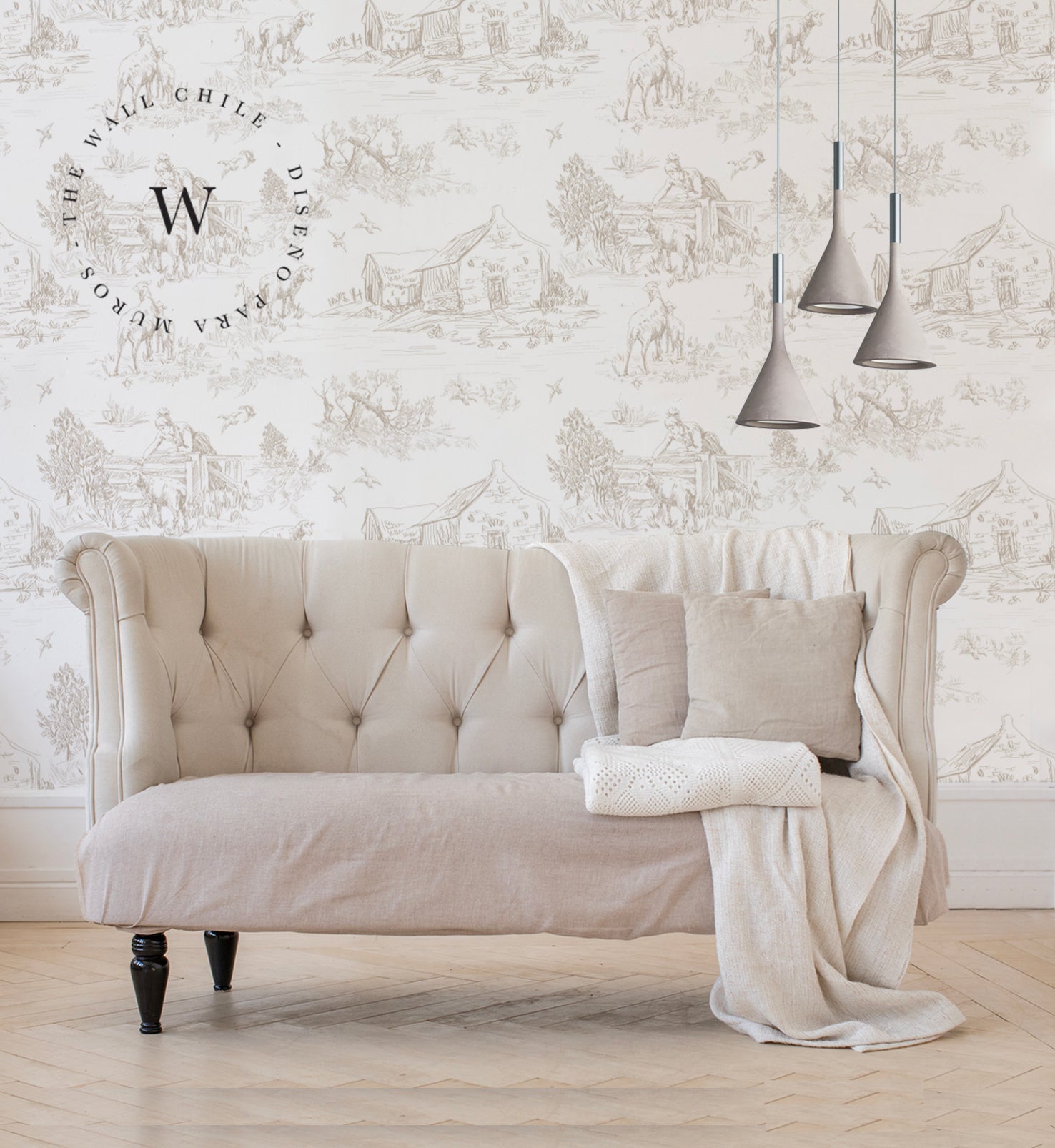 Toile de Jouy Farm Beige