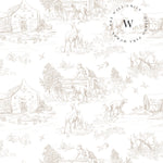 Toile de Jouy Farm Beige