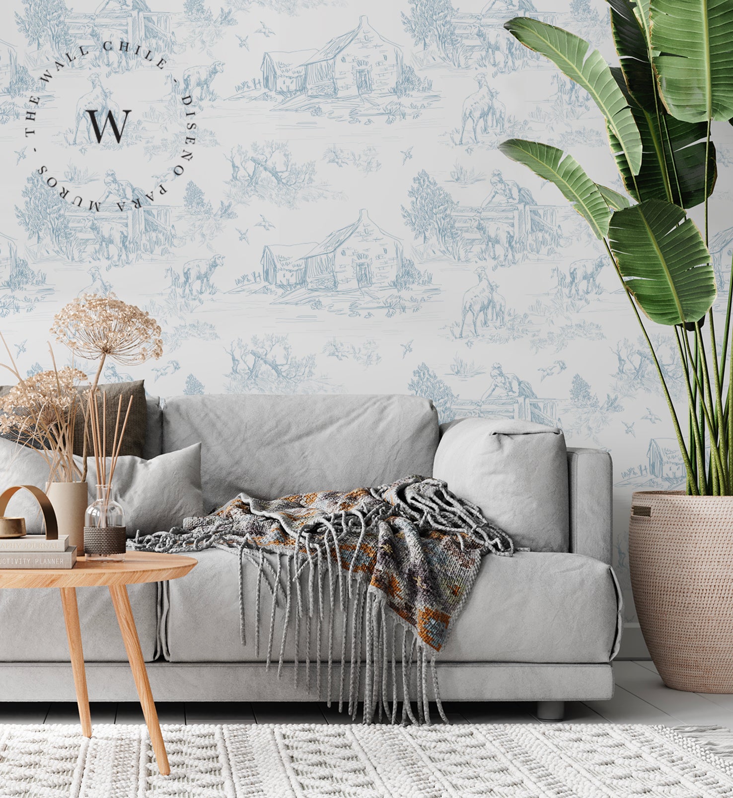 Toile de Jouy Farm Blue