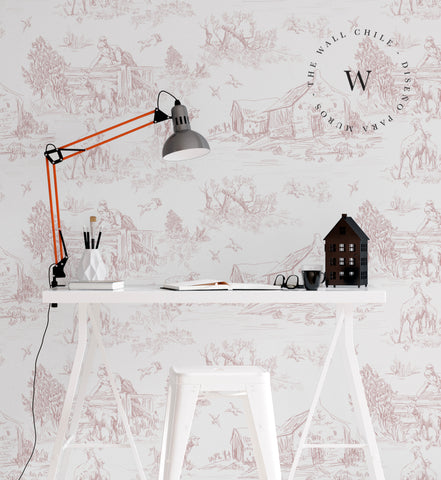 Toile de Jouy Farm Pink